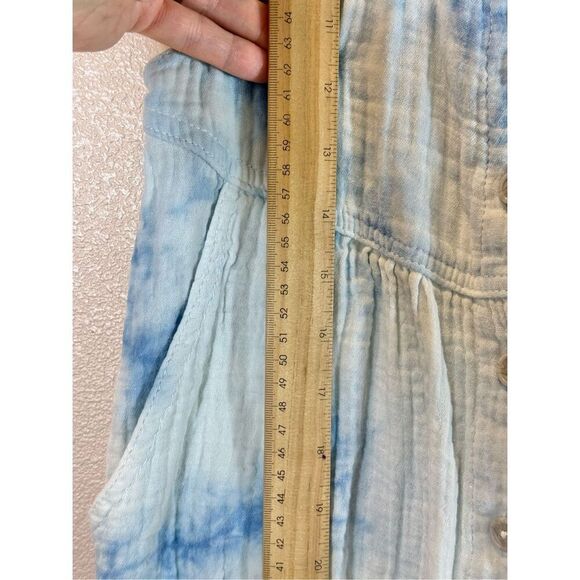 Urban Outfitters Mya Blue Stripe Button-Through Jumpsuit Romper Women’s XS - Picture 10 of 16